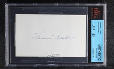 JSA Certified Authenticated Index Cards Goose Goslin Encased by BVG Auto HOF 0q3
