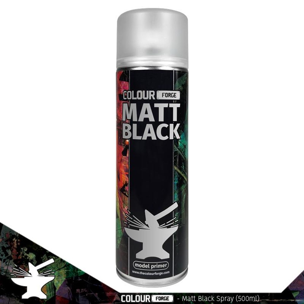 Colour Forge Matt Black Spray 500ml | Primer UK Only | Warmodels - Image 4