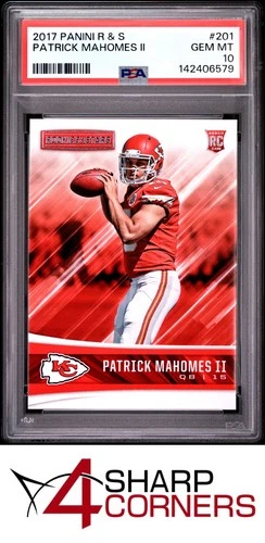 2017 PANINI ROOKIES & STARS #201 PATRICK MAHOMES II RC CHIEFS PSA 10