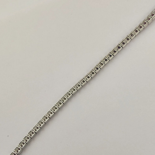 Brazalete de compromiso de tenis de corte multicolor creado en laboratorio de 18 quilates enchapado en oro amarillo de 14 quilates - Imagen 10 de 15
