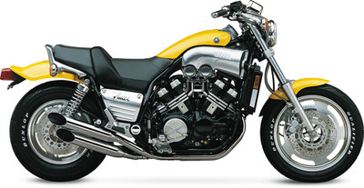 Cobra 2168SC Slashcut Chrome Slip-On Muffler 1985-2007 Yamaha VMX1200 V-Max