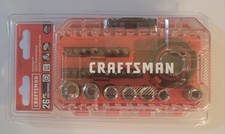 New Craftman 26 Piece Palm Ratchet Gimbal Set With Case Cmmt12004lz New Craftman 26 Piece Palm Ratchet Gimbal Set With Case Cmmt12004lz