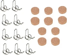 Jiayouy 20Pcs Trumpet Repair Kit Valve Cork Pad with Water Key Spit... 