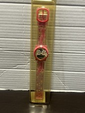 Vintage Sealed Aristocats Pink Disney Kids Wrist Watch Plastic