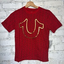 True Religion Kids T Shirt Brand New with Tags Size 8 Red Short Sleeve Tee NWT
