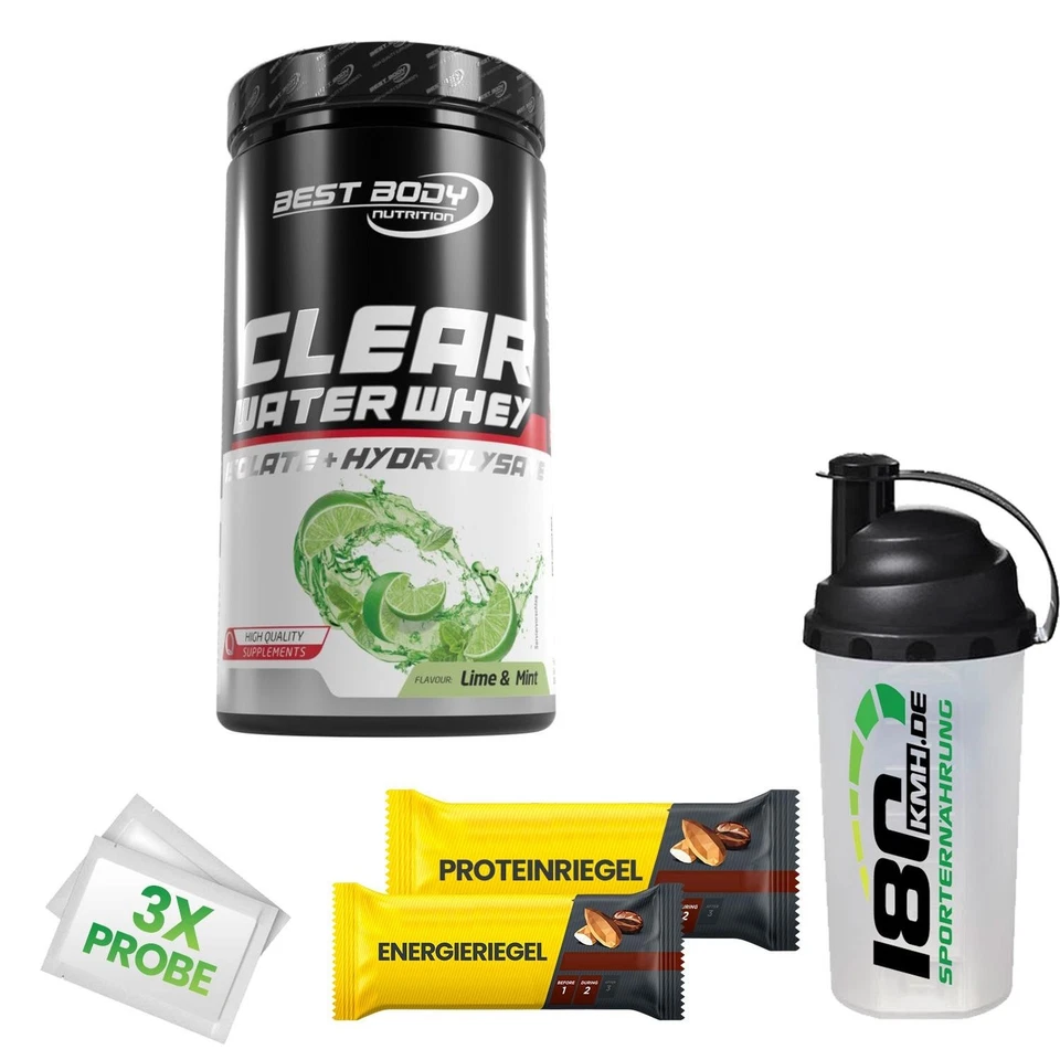 (80,24EUR/kg) Best Body Nutrition Clear Water Whey Isolate + Hydro 450g Dose + B