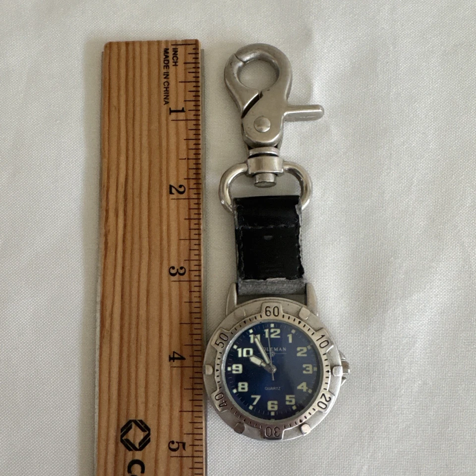 Coleman Belt Pocket Watch 40-342 Working Condition Visible Wear On Strap - Image 2 of 4