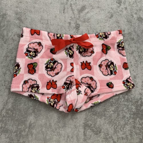 Strawberry Shortcake Shorts Youth Girls XL Soft Loungewear Sleepwear Pink AOP 2” - Picture 1 of 7