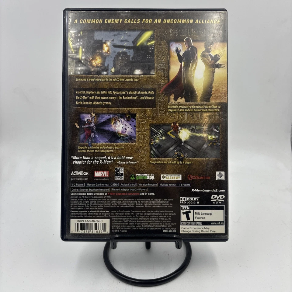 🔥PS2 X 战警传奇 II 启示录的崛起 索尼 PlayStation 2 全新带盒 带手动测试 — 第 3/4 张图片