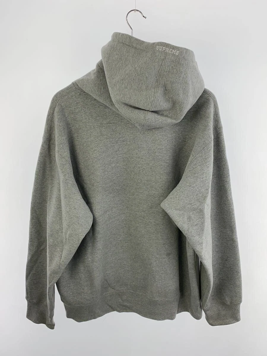 Felpa con cappuccio Supreme 22FW S logo L cotone GRIGIO usata