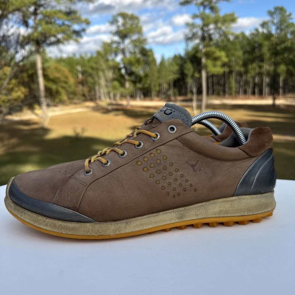 Zapatilla deportiva ECCO Biom Hybrid 2 para hombre 13 cuero marrón Hydromax golf con cordones Foto 4 de 4