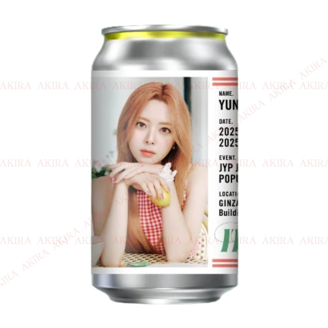 PSL ITZY JYP JAPAN POPUP STORE 2025 ORIGINAL LABEL CAN DRINK
