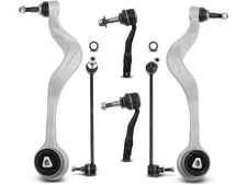 Front Control Arm Ball Joint Tie Rod and Sway Bar Link Kit For BMW 550i MT514FQ