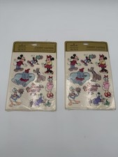 Vintage 1980s Hallmark Stickers/Seals Disney 2 packs 8 sheets New