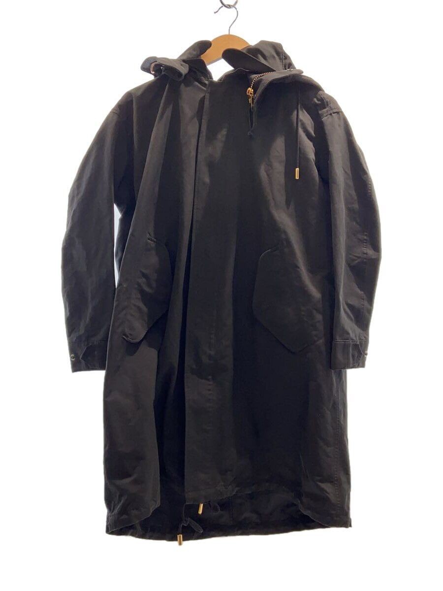 ALTRA THE RERACS Altro Cappotto 38 Poliestere Nero Tinta Unita 16FW RECT 115L LINER J