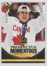 2023 Team Canada Juniors Prospectus Momentous Electric Yellow Zach Dean 1rv6