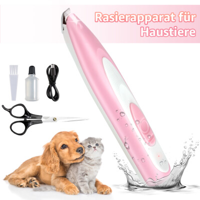 Tierhaarschneider Schermaschine Leise Akku Rasier Trimmer Für Hunde Katze Pfote!