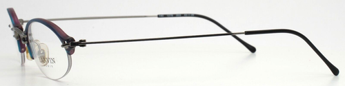 LANVIN 1278 003 Navy Unisex Oval Half Rim Eyeglasses 43-26-140 B:29 - Picture 13 of 15