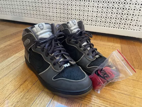 Size 10.5 - Nike Dunk SB Premium High MF Doom - OG Stussy Supreme Unkle Era !