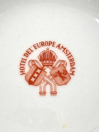 Hotel De L' Europe Amsterdam Porcelain Ashtray - Imagen 2 de 4