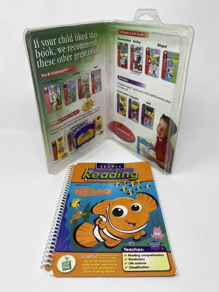 Finding Nemo LeapPad Learning System Leap Frog 1st Grade Reading Storybook - Image 3 of 3