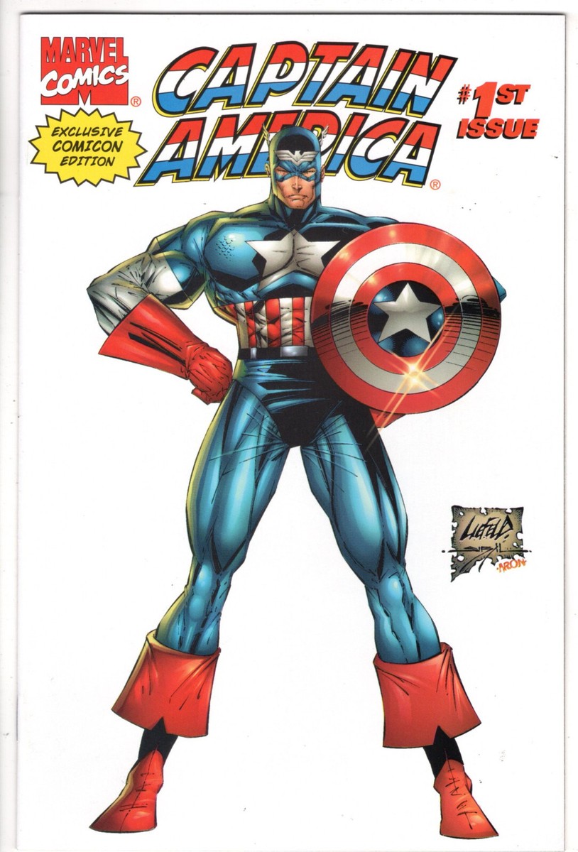 CAPTAIN AMERICA #1 (1996) - GRADE 9.6 - SPECIAL COMICON VARIANT