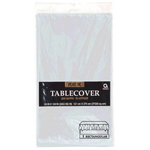 Sunny Day Rectangular Plastic Table Cover – 54" X 84" Spill-Protection Party Tablecloth For Crafts & Events - View #4