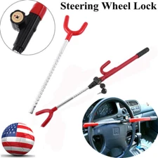Steering Wheel Lock The Club Twin Hooks Anti Theft Universal Car Van Truck SUV