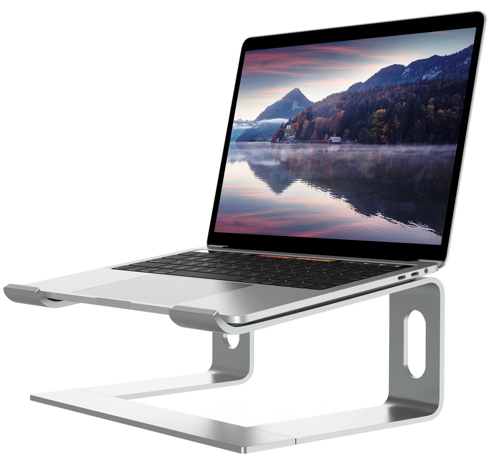 Laptop Stand for Desk, Aluminum Computer Riser, Ergonomic Notebook Holder, De...