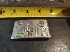 Vintage Newton Transportation Semi Truck Driver Belt Buckle By HOOK FAST 
