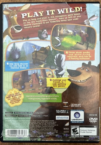 Open Season (Sony PlayStation 2, 2006) Complete In Box with Manual / Tested - Picture 2 of 7