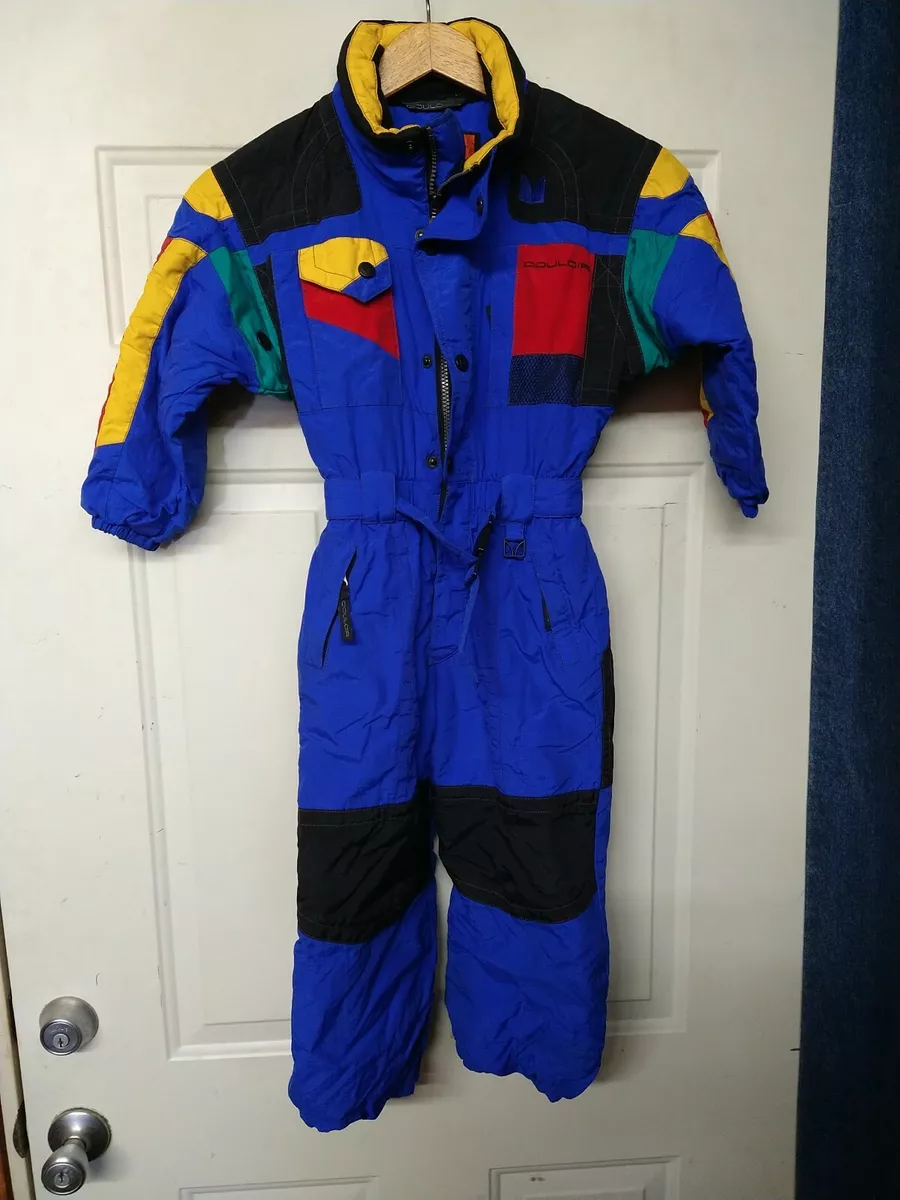 Couloir Unisex Kids Blue Hooded Ski Snow Suit Size 4