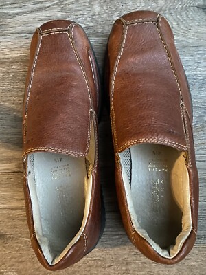 Geox Respira Men's Driving Moc Loafer Brown Sz Shoe