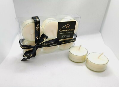 Runde Sojawachs Teelichter Kerzen x6 Patchouli & Moschus