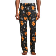 Naruto Shippuden Mens All Over Print Black Sleep Pajama Pants NWT Medium