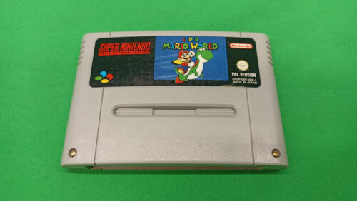 Original Super Nintendo SNES Spiel Super Mario World Pal B - Bild 1 von 2
