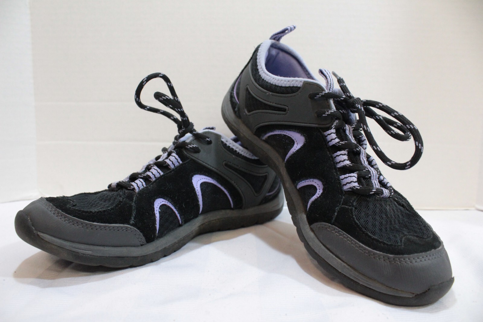 Lands' end women's tennis shoes black and purple Natu… Gem