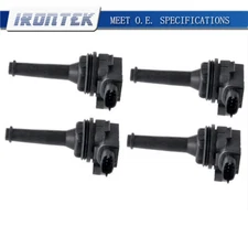 For Volvo C70 S60 S70 S80 V70 XC70 XC90 UF341T  Set of 4 Ignition Coil  IRONTEK