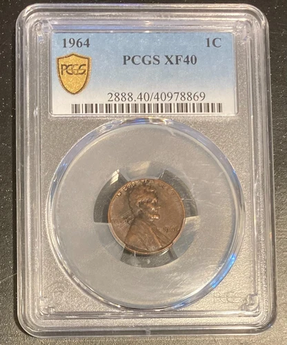 1964 Lincoln Cent 1C PCGS XF40