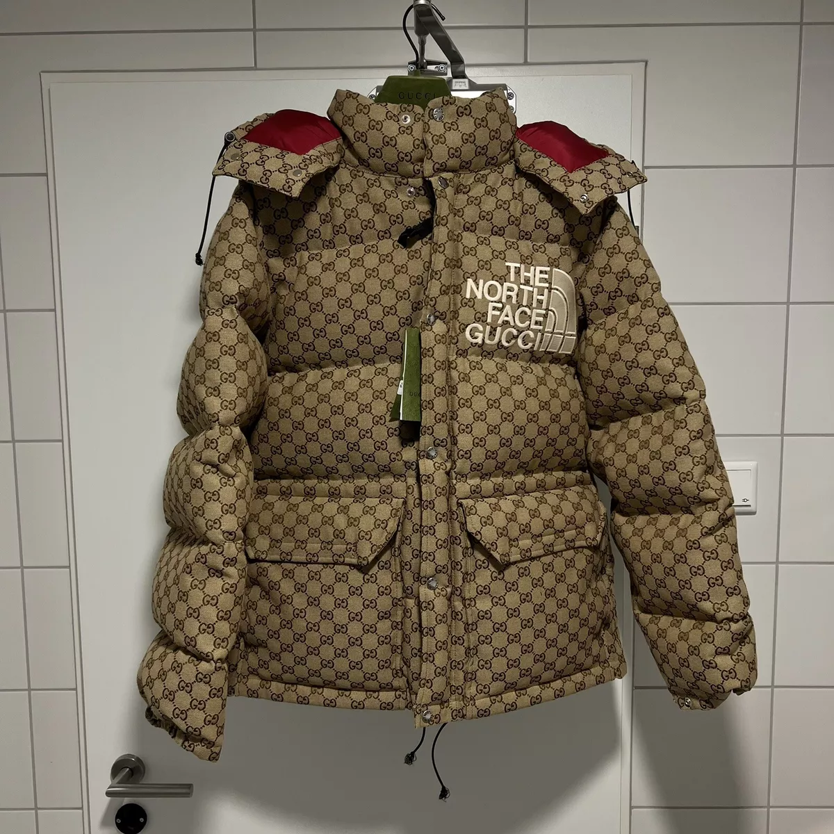 Gucci x The North Face Down Vest Beige/Ebony