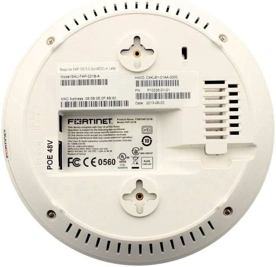 Fortinet FAP-221B-A Dual PoE Wireless AP P/N P10235-01-01 Used Fortiap-221b - Image 2 of 3