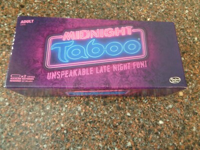 Midnight Taboo Adult Game New Sealed Hasbro Unspeakable Late Night Fun Brand New