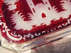 RUBY FLASH ~ ETCHED MOORISH SCENE ~ ASHTRAY ~ VINTAGE ~ AS FOUND  — photo 5