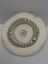 Vintage Mid Century Style Ceramic Ashtray Gray / Lite Gray 9"
