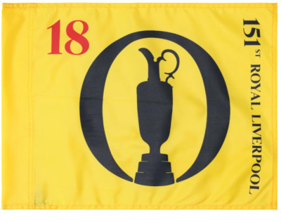 The Open Royal Liverpool 151st 2023 18th Official Flag Brandneu Golf
