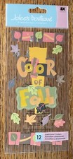RARE Jolees Color Of FALL Title TREES LEAVES Leaf Changing 3D Scrapbook STICKERS