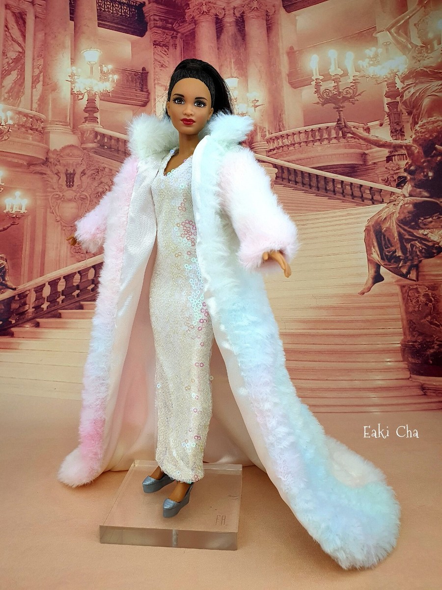 Dress White Fur Coat Costume Daenerys Fur Coat Targaryen, Games Of