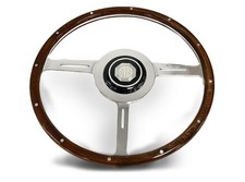 MGA Works Moto-Lita Woodrim Steering Wheel Kit 17" Flat