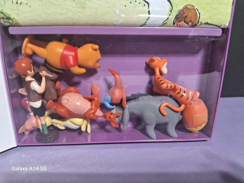 Disney Winnie the Pooh My Busy Books Storybook 10 Figures & Playmat Never Open Foto 4 de 4