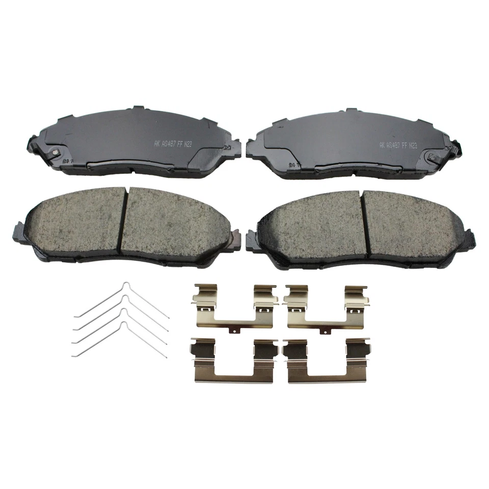 Akebono ProACT Front Ceramic Disc Brake Pad Set For Acura MDX ZDX Honda Pilot - Image 2 of 4